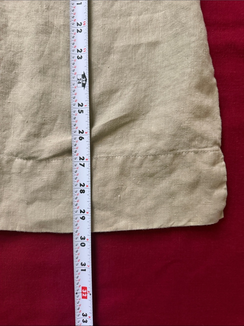 Cut Loose Sz XL Light Sage Linen v-necked Collared Top - Picture 10 of 13